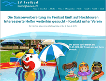 Tablet Screenshot of freibad-dabringhausen.de